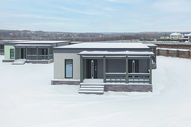 ПРОЕКТ КАРКАСНОГО ДОМА ИЗ БЫСТРОВОЗВОДИМЫХ КОНСТРУКЦИЙ DOORHAN